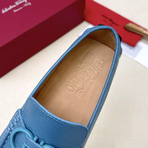 Replica Salvatore Ferragamo Leather Shoes For Men #1339992 $125.00 USD for Wholesale