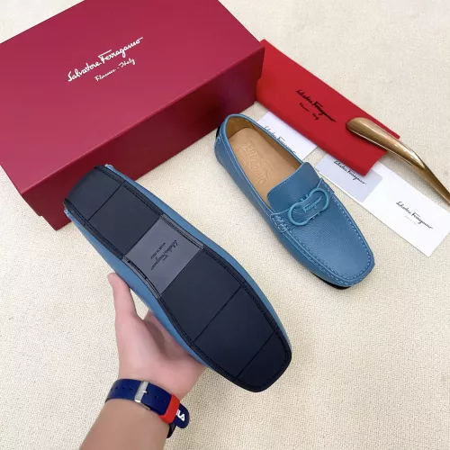 Replica Salvatore Ferragamo Leather Shoes For Men #1339992 $125.00 USD for Wholesale