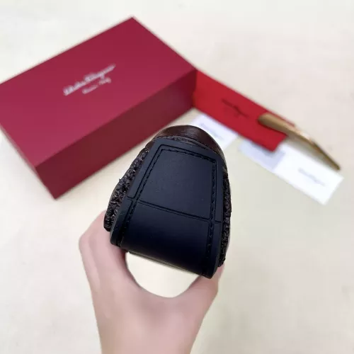 Replica Salvatore Ferragamo Leather Shoes For Men #1339993 $125.00 USD for Wholesale