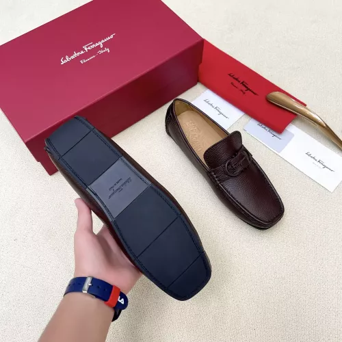 Replica Salvatore Ferragamo Leather Shoes For Men #1339993 $125.00 USD for Wholesale