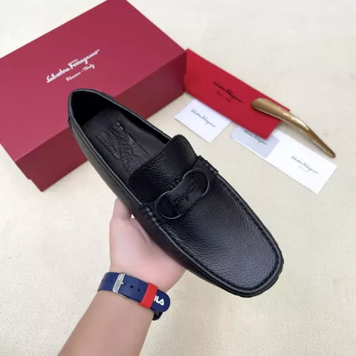 Replica Salvatore Ferragamo Leather Shoes For Men #1339994 $125.00 USD for Wholesale