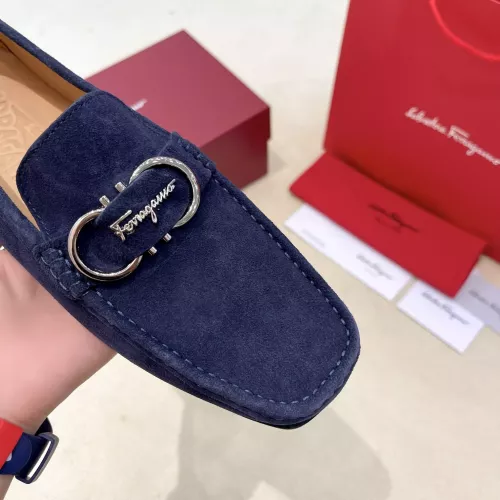 Replica Salvatore Ferragamo Leather Shoes For Men #1339998 $125.00 USD for Wholesale
