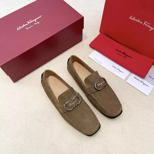 Replica Salvatore Ferragamo Leather Shoes For Men #1339999 $125.00 USD for Wholesale