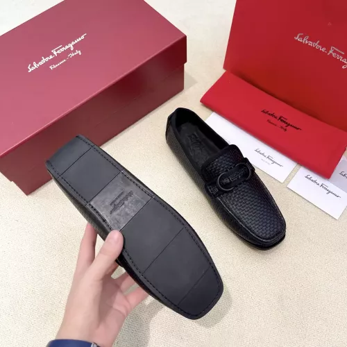 Replica Salvatore Ferragamo Leather Shoes For Men #1340000 $125.00 USD for Wholesale