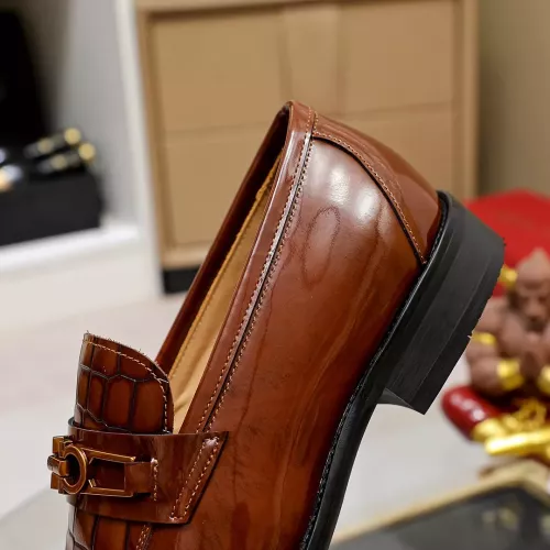Replica Salvatore Ferragamo Leather Shoes For Men #1340007 $88.00 USD for Wholesale