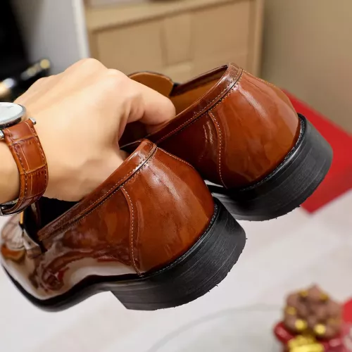 Replica Salvatore Ferragamo Leather Shoes For Men #1340007 $88.00 USD for Wholesale