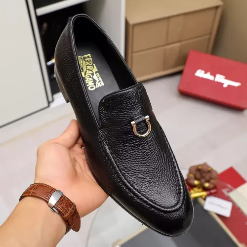 Replica Salvatore Ferragamo Leather Shoes For Men #1340039 $85.00 USD for Wholesale