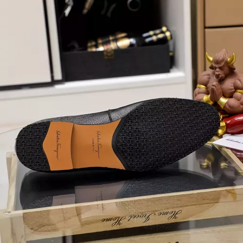 Replica Salvatore Ferragamo Leather Shoes For Men #1340039 $85.00 USD for Wholesale