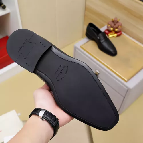 Replica Salvatore Ferragamo Leather Shoes For Men #1340043 $85.00 USD for Wholesale