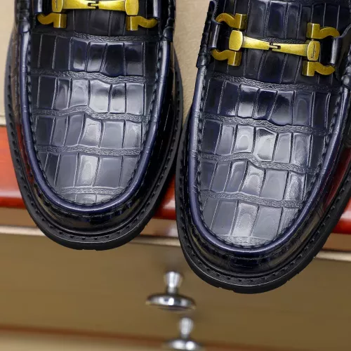 Replica Salvatore Ferragamo Leather Shoes For Men #1340045 $88.00 USD for Wholesale