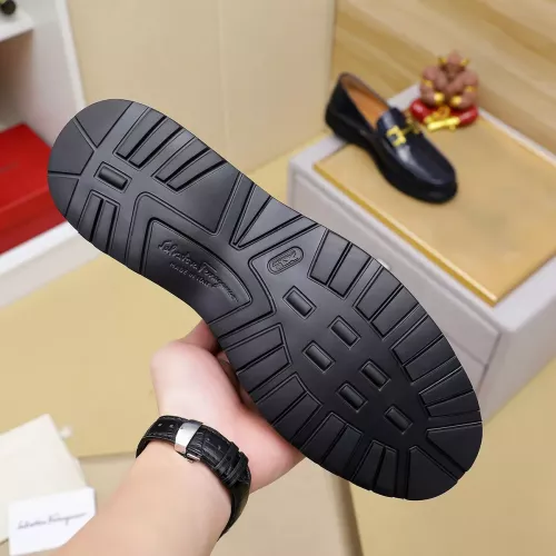 Replica Salvatore Ferragamo Leather Shoes For Men #1340045 $88.00 USD for Wholesale