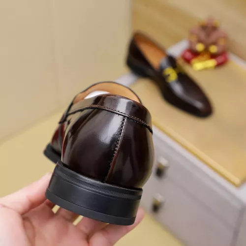 Replica Salvatore Ferragamo Leather Shoes For Men #1340047 $88.00 USD for Wholesale