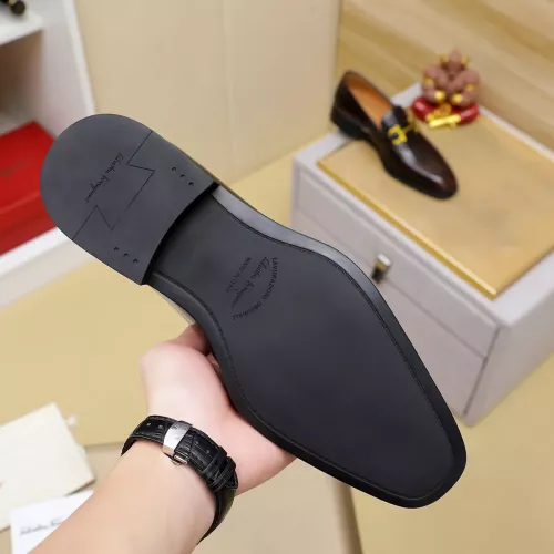 Replica Salvatore Ferragamo Leather Shoes For Men #1340047 $88.00 USD for Wholesale