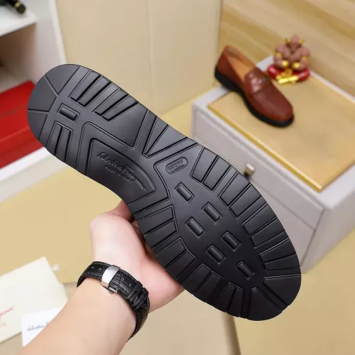 Replica Salvatore Ferragamo Leather Shoes For Men #1340050 $88.00 USD for Wholesale