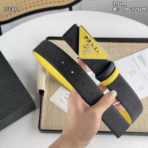 Replica Prada AAA Quality Belts In Silver For Men #1340116 $56.00 USD for Wholesale