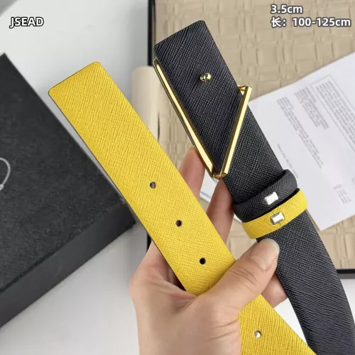 Replica Prada AAA Quality Belts In Gold For Men #1340117 $56.00 USD for Wholesale