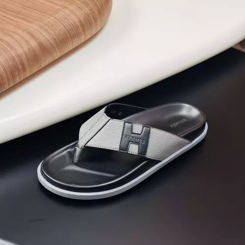 Replica Hermes Slippers For Men #1340197 $82.00 USD for Wholesale