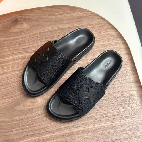 Replica Hermes Slippers For Men #1340209 $82.00 USD for Wholesale