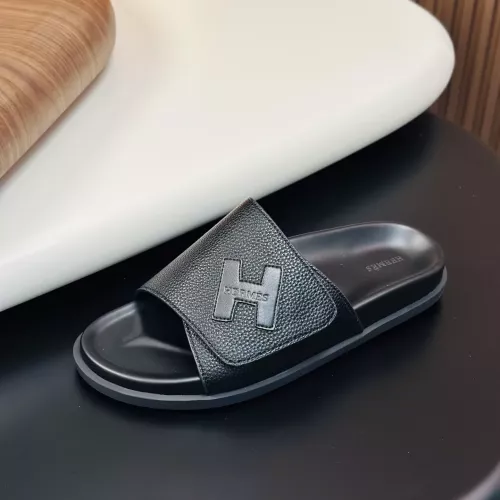 Replica Hermes Slippers For Men #1340209 $82.00 USD for Wholesale