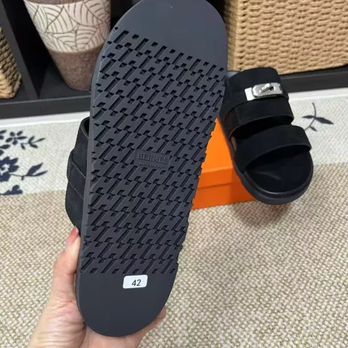 Replica Hermes Slippers For Men #1340333 $60.00 USD for Wholesale