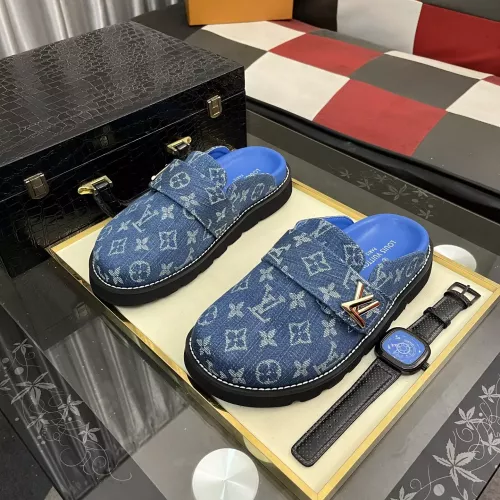 Louis Vuitton Slippers For Men #1340396 $80.00 USD, Wholesale Replica Louis Vuitton Slippers