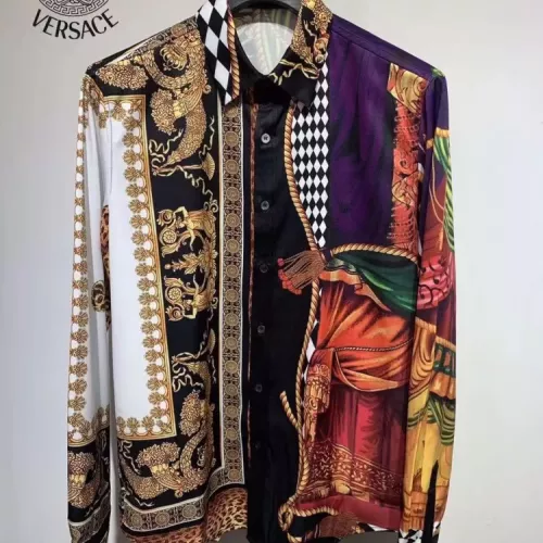 Versace Shirts Long Sleeved For Men #1340463
