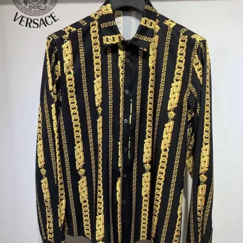 Versace Shirts Long Sleeved For Men #1340471