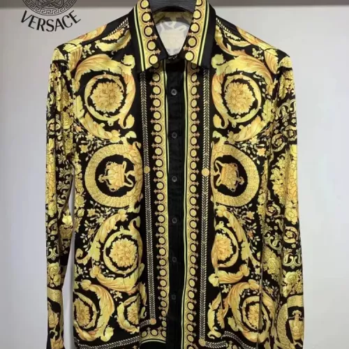 Versace Shirts Long Sleeved For Men #1340476