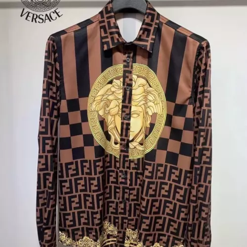 Versace Shirts Long Sleeved For Men #1340490