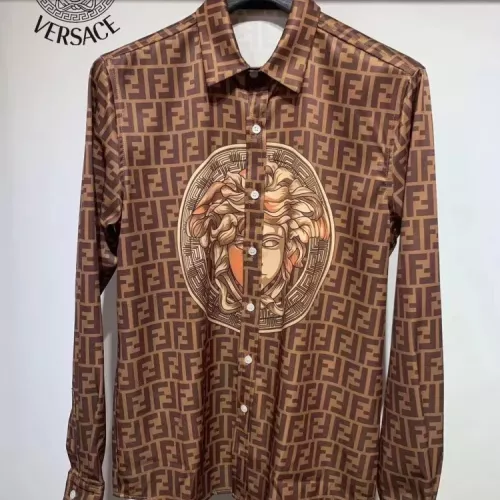 Versace Shirts Long Sleeved For Men #1340491