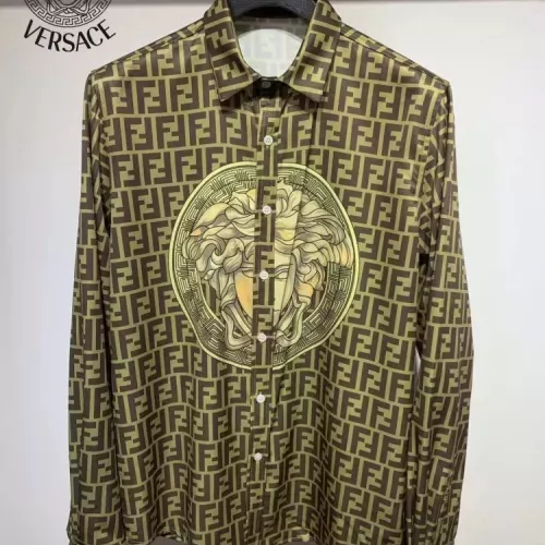 Versace Shirts Long Sleeved For Men #1340492