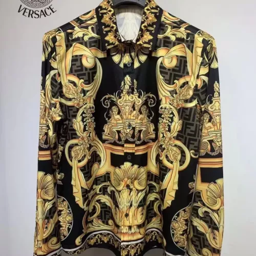 Versace Shirts Long Sleeved For Men #1340493
