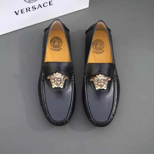 Replica Versace Leather Shoes For Men #1340935 $76.00 USD for Wholesale