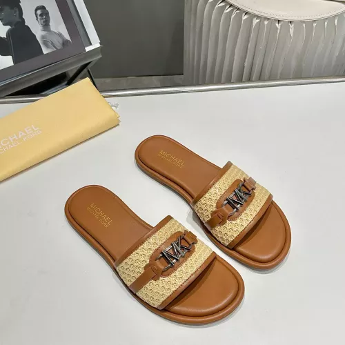 Michael Kors Slippers For Women #1341003 $76.00 USD, Wholesale Replica Michael Kors Slippers