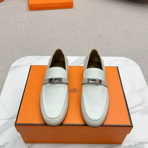 Replica Hermes Leather Shoes For Women #1341208 $125.00 USD for Wholesale