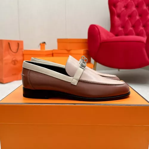 Replica Hermes Leather Shoes For Women #1341209 $125.00 USD for Wholesale