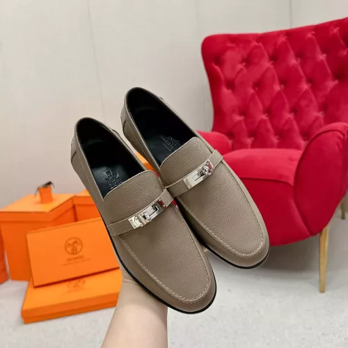 Replica Hermes Leather Shoes For Women #1341210 $125.00 USD for Wholesale