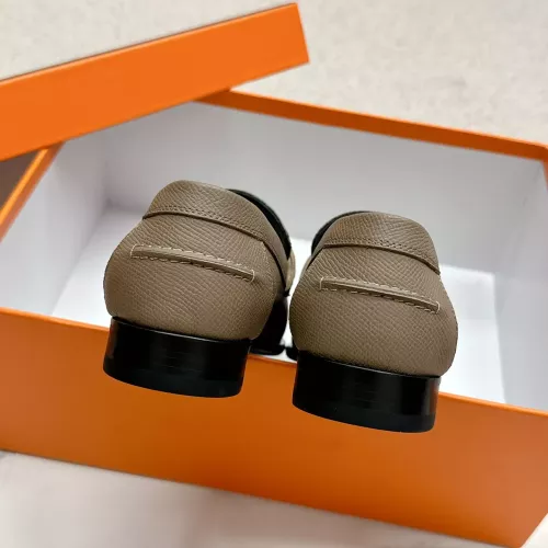 Replica Hermes Leather Shoes For Women #1341210 $125.00 USD for Wholesale