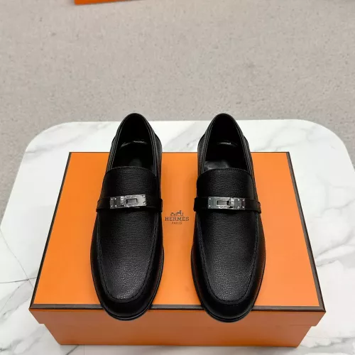 Replica Hermes Leather Shoes For Women #1341212 $125.00 USD for Wholesale