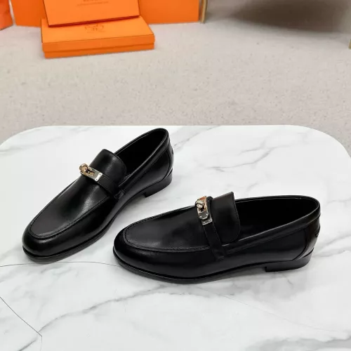 Replica Hermes Leather Shoes For Women #1341213 $125.00 USD for Wholesale
