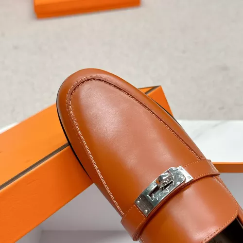 Replica Hermes Leather Shoes For Women #1341214 $125.00 USD for Wholesale