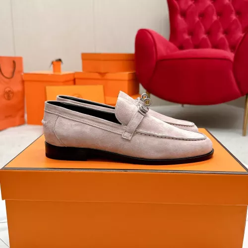Replica Hermes Leather Shoes For Women #1341215 $125.00 USD for Wholesale