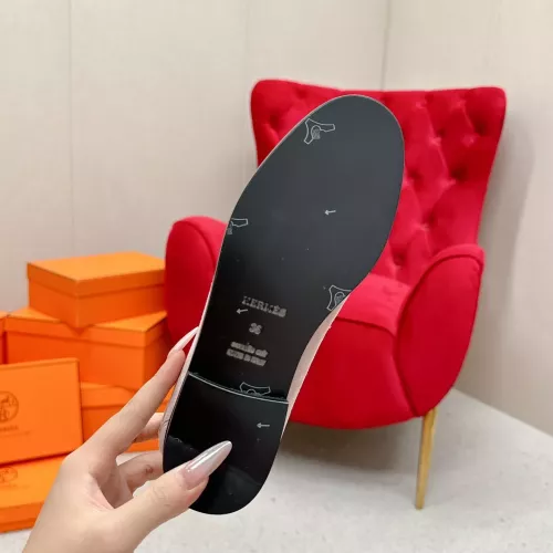 Replica Hermes Leather Shoes For Women #1341215 $125.00 USD for Wholesale