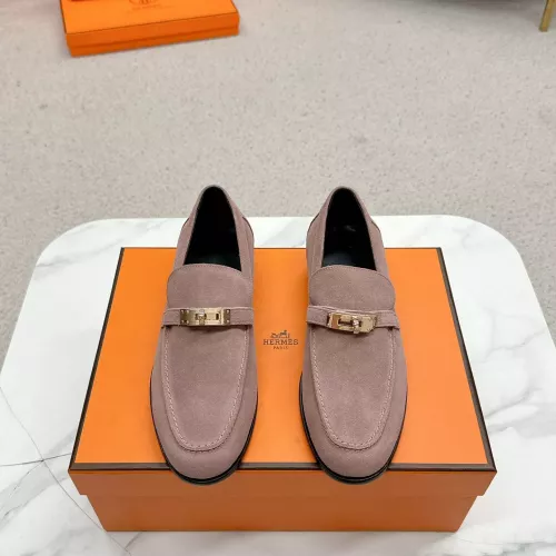 Replica Hermes Leather Shoes For Women #1341216 $125.00 USD for Wholesale