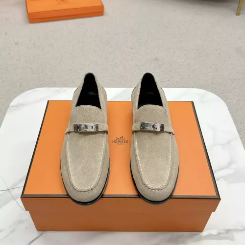 Replica Hermes Leather Shoes For Women #1341217 $125.00 USD for Wholesale