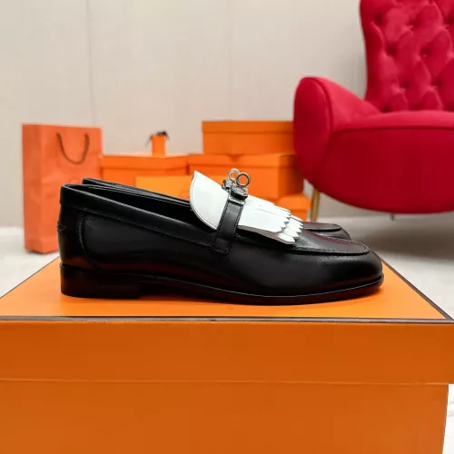 Replica Hermes Leather Shoes For Women #1341219 $125.00 USD for Wholesale