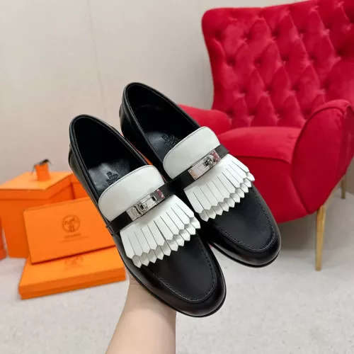 Replica Hermes Leather Shoes For Women #1341219 $125.00 USD for Wholesale