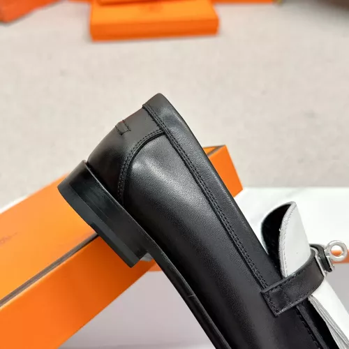 Replica Hermes Leather Shoes For Women #1341219 $125.00 USD for Wholesale