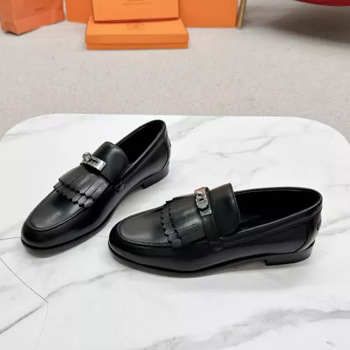 Replica Hermes Leather Shoes For Women #1341220 $125.00 USD for Wholesale