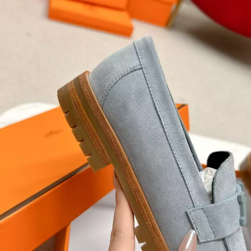 Replica Hermes Leather Shoes For Women #1341223 $125.00 USD for Wholesale